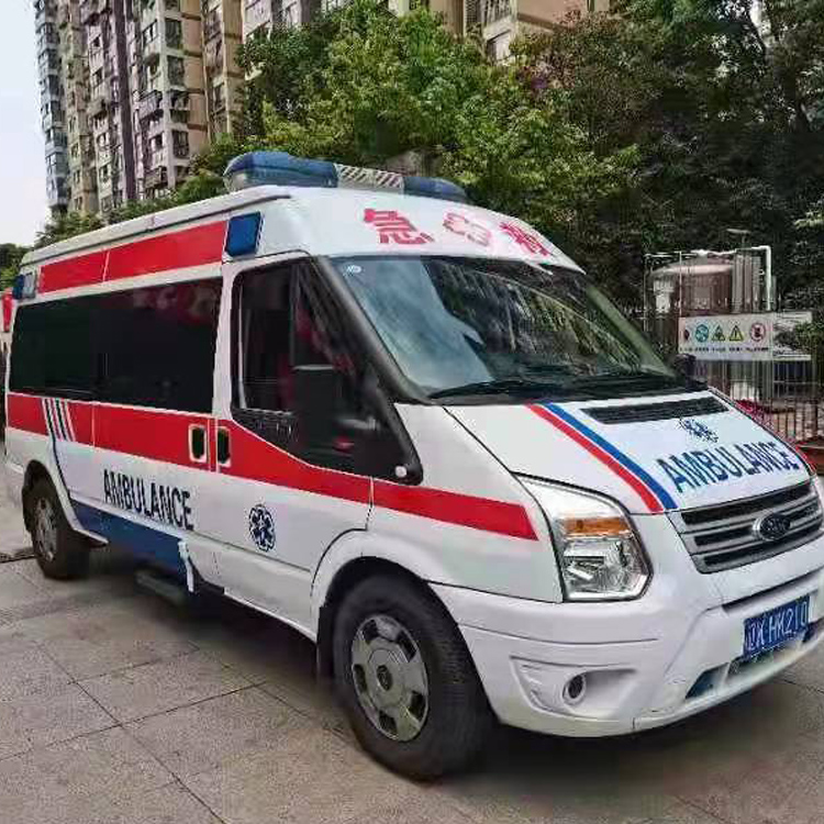 浦北长途救护车护送病人返乡